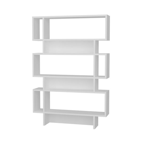 Skye Decor, Elze, Libreria, Bianco, Truciolato Melaminico, 90 X 130,8 X 19,6 Cm-image