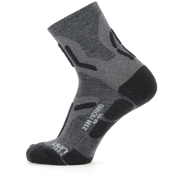 Uyn Calze Da Trekking Da Uomo - Calze 2IN Merino, Calze Da Trekking, Merino, Logo Nero/Grigio 45-47-image
