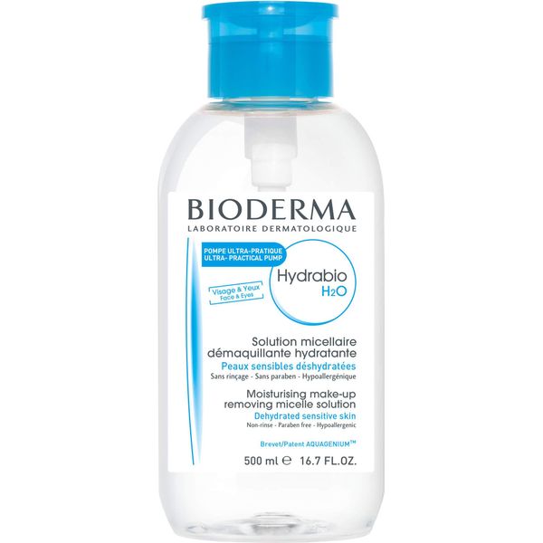 Bioderma Hydrabio H2O Pump Acqua Micellare Detergente Idratante, Soluzione Da 500 Ml-image