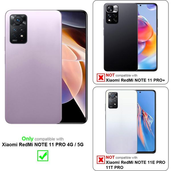 Custodia Cadorabo Per Xiaomi Redmi Note 11 Pro 4G / 5G Custodia Protettiva In Rosa Custodia Per Cellulare Tpu Etui Case Cover-image