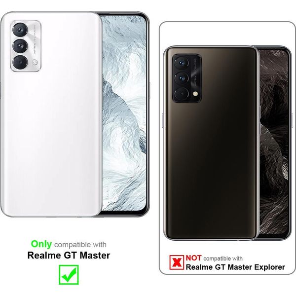 Cadorabo Cover Per Realme Gt Master Cover Protettiva In Turchese Cover Protettiva Cover Per Cellulare Cover Fiori Custodia Fiore-image