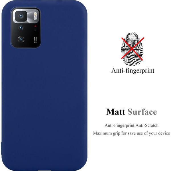 Custodia Cadorabo Per Xiaomi Poco X3 Gt Custodia Protettiva In Blu Custodia Del Telefono Cellulare Tpu Silicone Custodia Cover-image