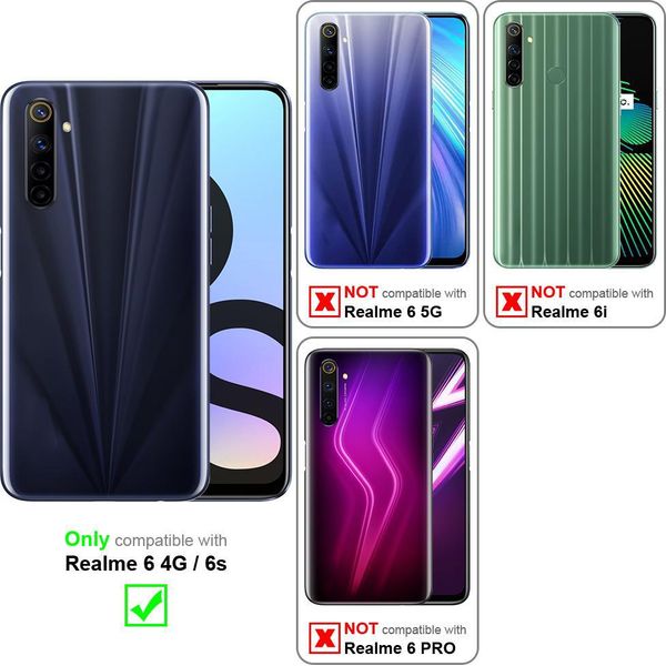 Cadorabo Cover Per Realme 6 4G / 6S Cover Protettiva In Rosa Cover Protettiva Cover Cellulare Cover Fiori Custodia Fiore-image