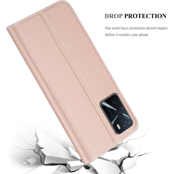Cadorabo Custodia Per Cellulare Per Oppo A16S / A54S Custodia Protettiva In Rosa Cover Etui Book Case Booklet-image