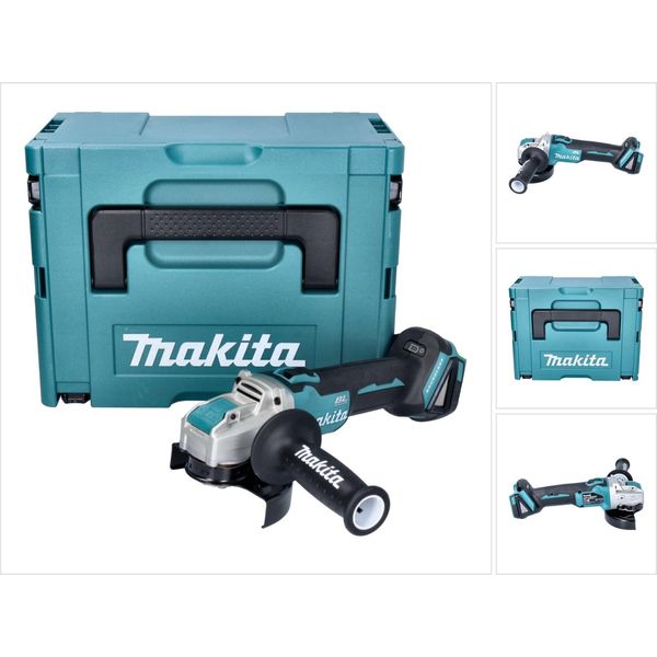 Makita Dga 521 ZX1J Smerigliatrice Angolare A Batteria 18 V 125 Mm X-LOCK Brushless + Makpac - Senza Batteria, Senza Caricabatterie-image