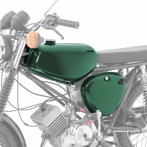Serbatoio / Serbatoio Benzina Per Simson S51 / S50 / S70 Con Copertura Laterale G Scuro-image