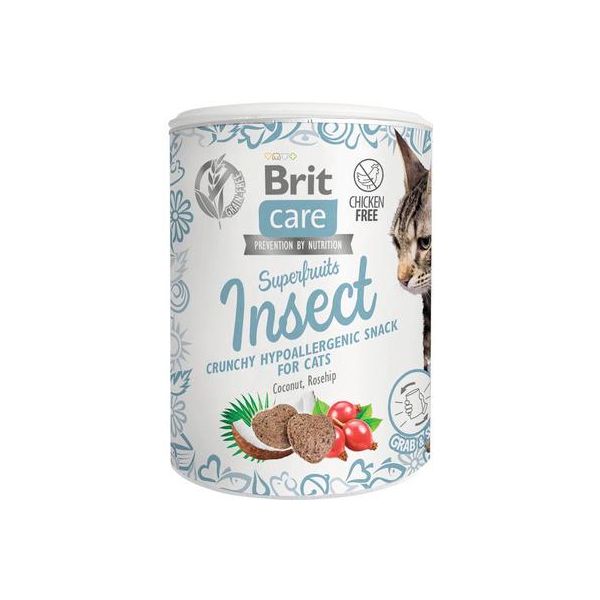 Brit Care Cat Snack Superfruits - Insetto 100G-image