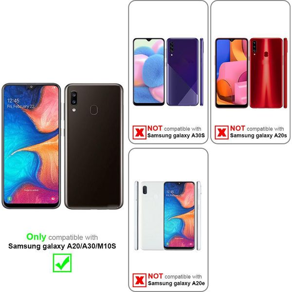Cadorabo Cover Per Samsung Galaxy A20 / A30 / M10S Cover Protettiva In Tpu Verde Custodia In Silicone Custodia Per Cellulare-image