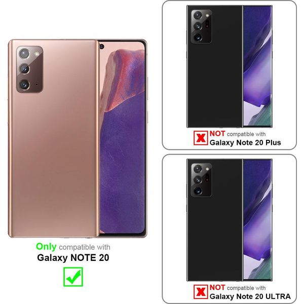 Cadorabo Custodia Protettiva Per Samsung Galaxy Note 20 Cover In Viola Custodia Del Telefono Cellulare Tpu Silicone Fotocamera Custodia Di Protezione Caso-image