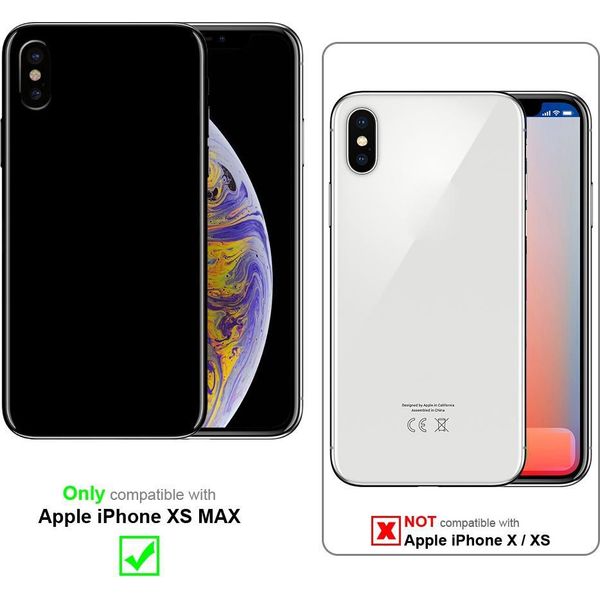 Cadorabo Custodia Protettiva Per Apple Iphone Xs Max Custodia In Rosa Custodia In Silicone Tpu Cover Funzione Stand-image