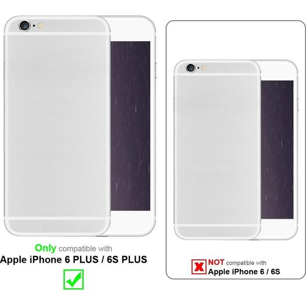 Cadorabo Custodia Per Apple Iphone 6 Plus / 6S Plus Custodia Protettiva In Silicone Tpu Nero Custodia Per Telefono Cellulare-image