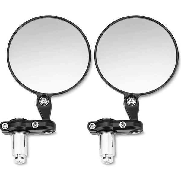 Specchietti Retrovisori Per Manubrio Moto Con Ece / Coppia Di Specchietti Retrovisori Per Manubrio # SP1-image