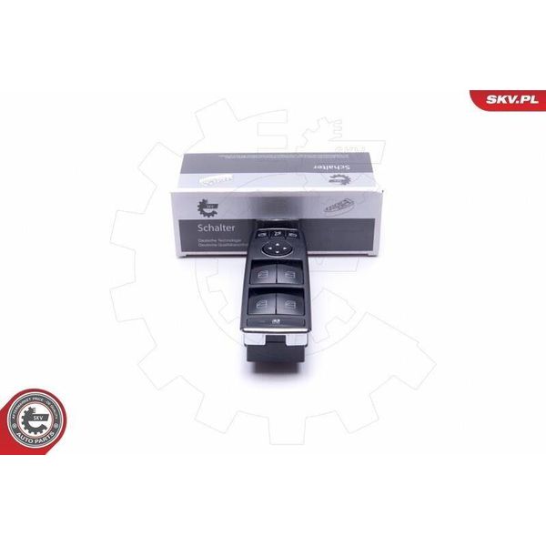 Esen Skv 37SKV165 Interruttore Alzacristalli Adatto Per MERCEDES-BENZ Classe B (W246, W242) Interruttore Alzacristalli Anteriore-image