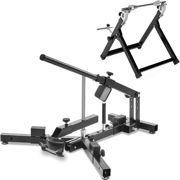 Set Smontagomme 12-21" + Cavalletto Per Bilanciamento Pneumatici Moto Nero"-image