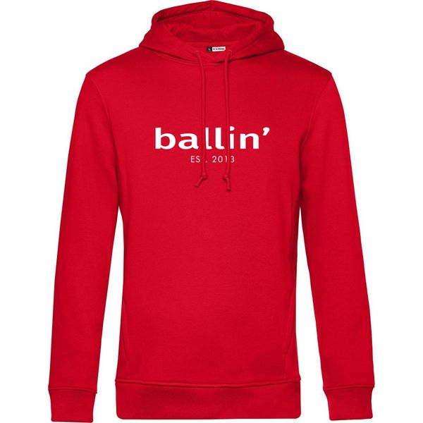 Felpa Con Cappuccio Ballin Est. 2013 Basic Rosso - Grande Xxl-image