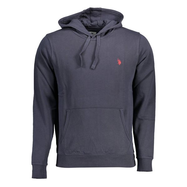 Felpa Con Cappuccio U.S. Polo Blu Navy Con Logo E Tasca Centrale : Taglia - 3XL Taglia: 3XL-image