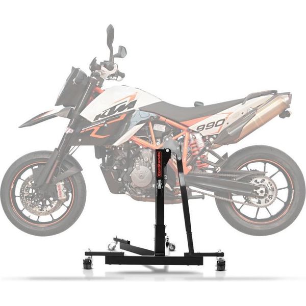 Cs Power Evo Cavalletto Centrale Per Ktm 990 Supermoto Sm / R 08-13 Nero-image