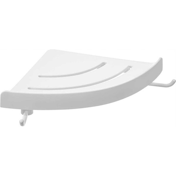 Mensola Da Parete Per Bagno Ad Angolo Bianco 4,8X24,4X24,4 Cm-image