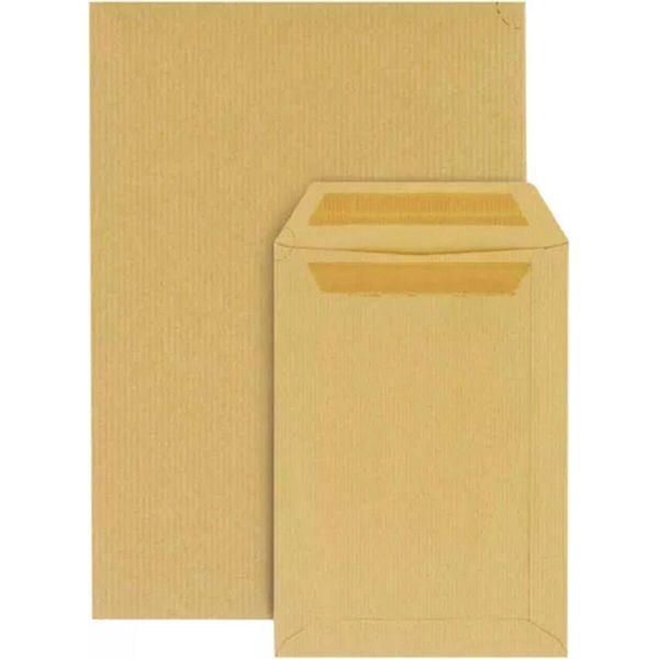 100 Sacchetti In Carta Kraft - 17,6 X 25 Cm-image