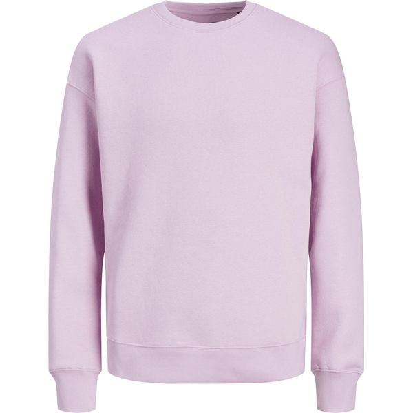 Jack & Jones Jjestar Basic Sweat Girocollo Rosa - Grande Xxl-image