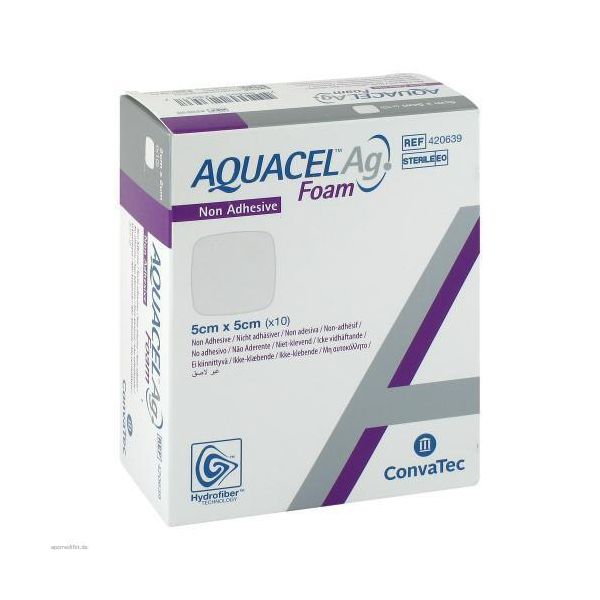 Aquacel Ag Foam Non Adesivo 5X5 Cm Medicazione 10 Pz-image
