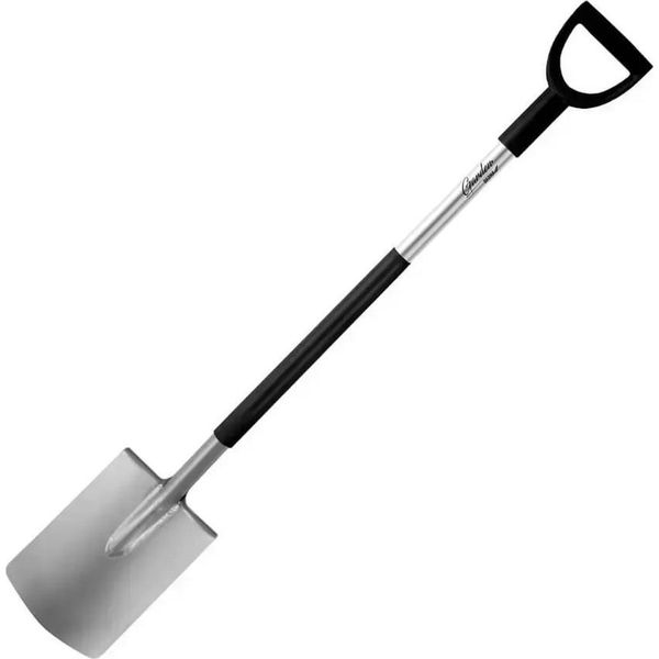 Giardino Dedra 80B006 Vanga Diritta Pala Arrotondata Fusto In Metallo, Manico In Plastica D, 122Cm-image