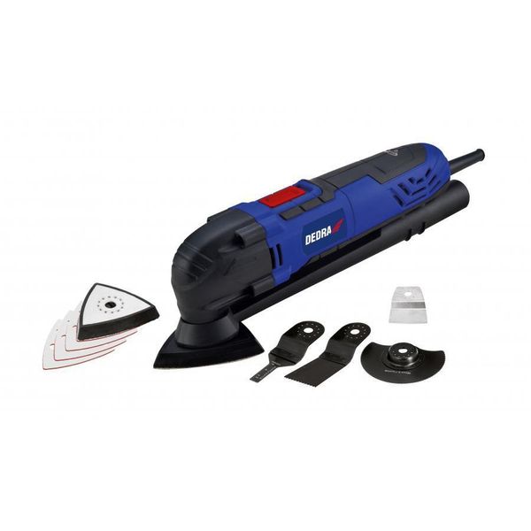 Utensile Multifunzione, Multiutensile Dedra Ded7945 300W, 15000-22000 Oscillazioni/Min, Accessori, Valigetta Di Trasporto-image
