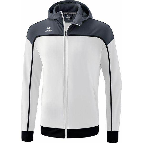 Erima Change Giacca Da Allenamento Con Cappuccio Da Bambino - Bianco / Grigio Ardesia / Nero-image
