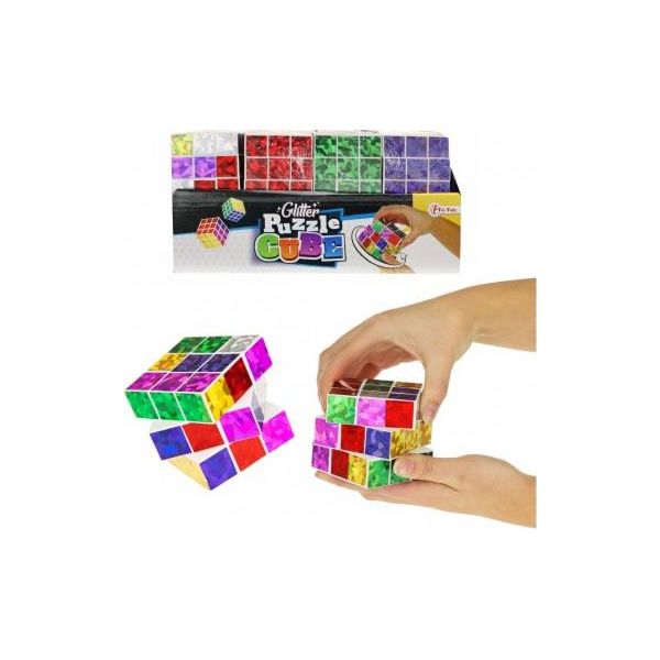 Cubo Pieghevole In Plastica Con Glitter 6,5X6,5 Cm In Astuccio-image
