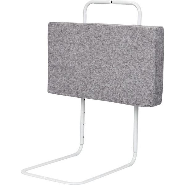 Jiubiaz Bambini Guardapetto Letto 50Cm, Protezione Anticaduta Letto Per Bambini Per Letto 5 Fori Protezione Laterale Regolabile 1 Pezzo Grigio-image