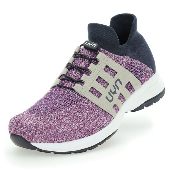 Uyn Nature Tune Slip-On Sneaker In Lana Da Donna V216 - Viola Melange/Antracite 37-image