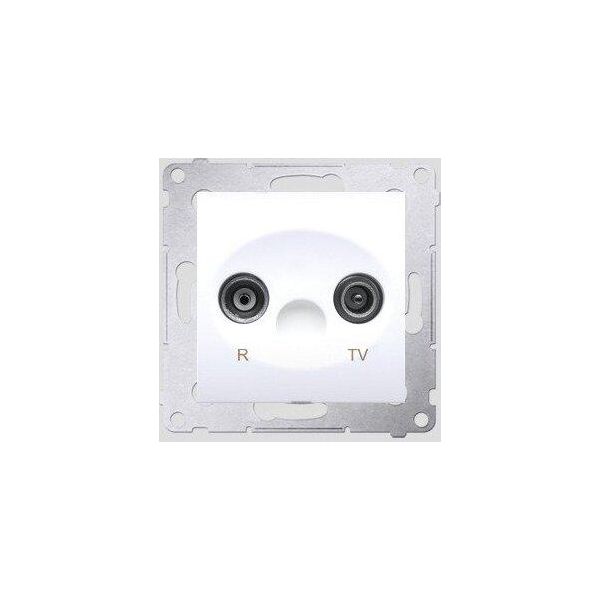 Presa Rtv Simon 54 Modulo Finale Premium Bianco-image