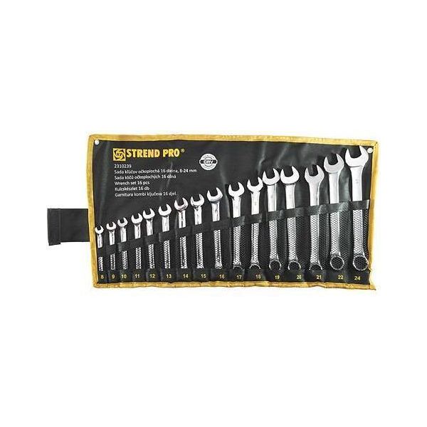 Set Di Chiavi Strend Pro HR31585, Combinate, 16 Pezzi, Cr-V, 8-24 Mm-image