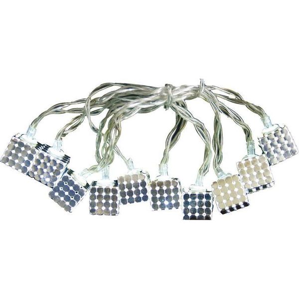 Catena Luminosa Magichome Natale Metal Cube, Argento, 2Xaa, Illuminazione, Per Interni-image