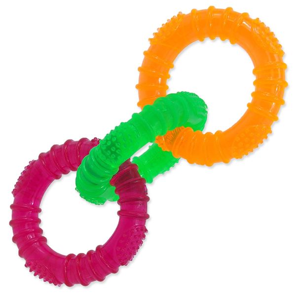 Giocattolo Dog Fantasy 3 Cerchi Di Gomma Colorati 16 Cm 1 Pz-image