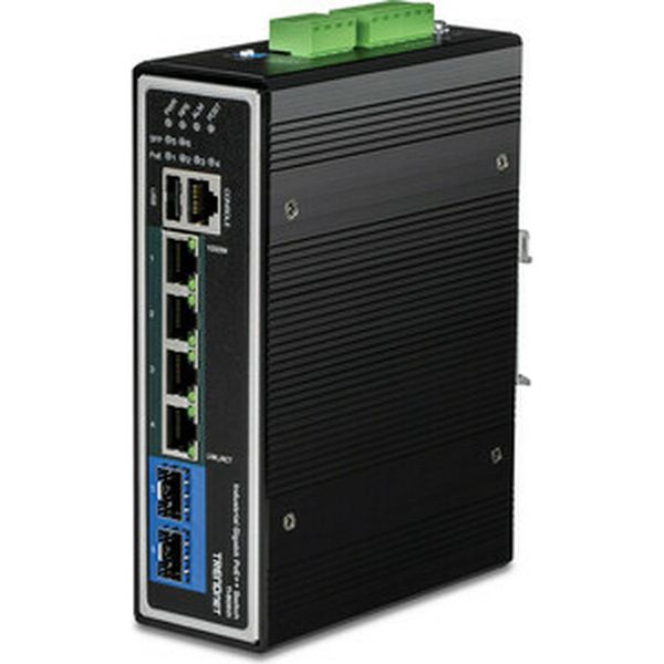 Trendnet Ti-Bg62I Trendnet Switch 6-Port Industrial Gbit L2 Managed Poe++ Din-image