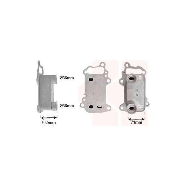 Van Wezel 06013732 Radiatore Dell'olio Motore Per Bmw 3 Touring (E91) 3 Berlina (E90) 1 Hatchback (E87) X1 (E84) 3 Coupé (E92) 1 Hatchback (E81)-image