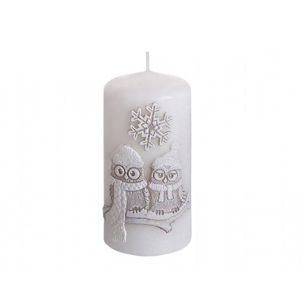 Candela Nohel Garden Christmas Owl Winter War D6X13Cm-image