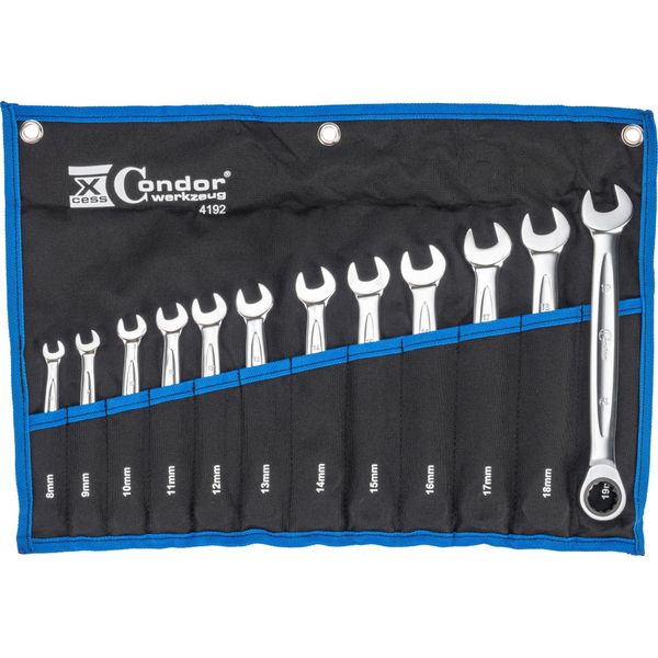 Chiavi A Cricchetto Condor Chiavi A Cricchetto 8 - 19 Mm, Set Di 12 Pezzi 100-01815-image