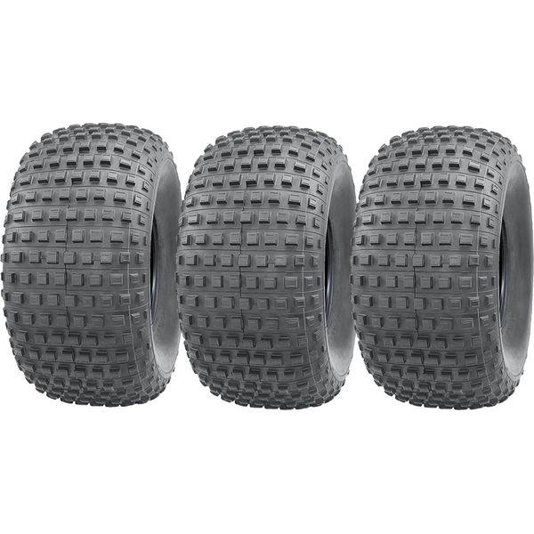 25X12.00-9 Pneumatico Atv Quad Nodoso A 4 Tele John Deere Gator Omologato Su Strada (Set Di 3)-image