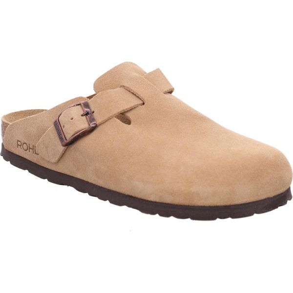 Rohde Donna Zoccolo In Pelle Mulo Robusto Fibbia Classica Alba 6071, Dimensioni:41 Eu, Colore:Beige-image