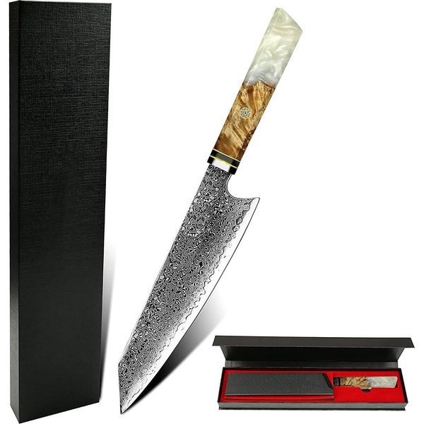 Coltello Da Cucina Damasco IS-14036 - Bianco KP14036-image