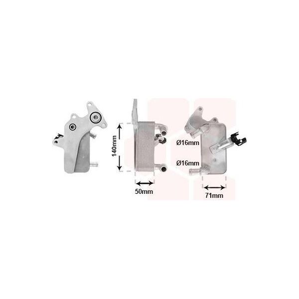 Radiatore Dell'olio Van Wezel Per Cambio Automatico 58013732 Per Vw Golf Vii Hatchback (5G1, BQ1, BE1, BE2)-image