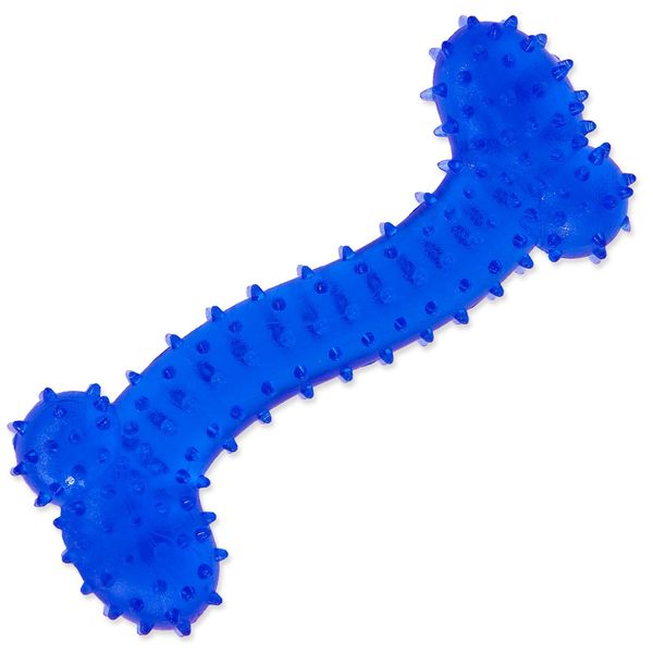 Giocattolo Cane Fantasy Osso Di Gomma Blu 11 Cm 1 Pz-image