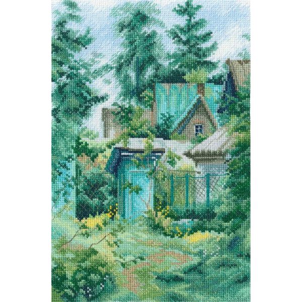 Set Di Punti Croce Rto "Old Country House"", Schema Del Conte, 19X29Cm"-image
