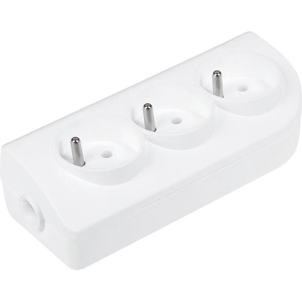 Elgotech GN-30 Cavo Di Prolunga A 3 Vie Con Messa A Terra, Bianco-image