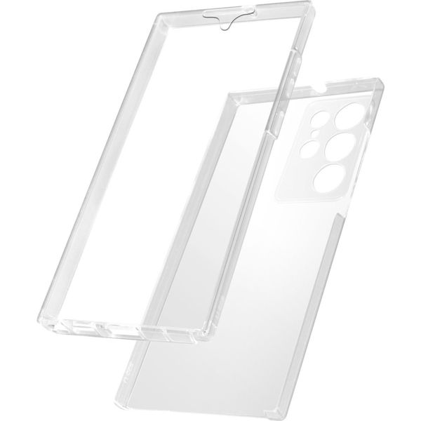 Avizar, Cover Protettiva Per Samsung Galaxy S23 Ultra, Fronte + Retro, Trasparente-image