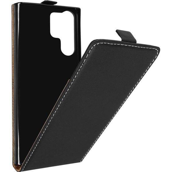 Samsung Galaxy S23 Ultra Custodia Flip Verticale Con Portacarte Nero-image