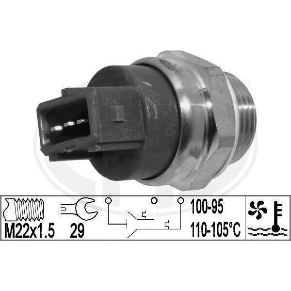 Era 331020 Interruttore Termico Ventola Radiatore Per Opel Omega B Berlina (V94) Omega B Caravan (V94) Per Vauxhall Omega (B) Estate (V94)-image
