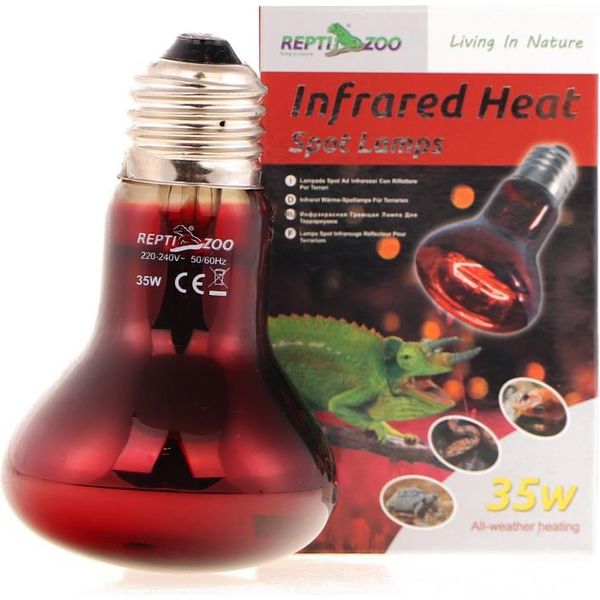 Repti-Zoo Calore A Infrarossi 35W - Lampadina Riscaldante A Infrarossi Repti-Zoo-image
